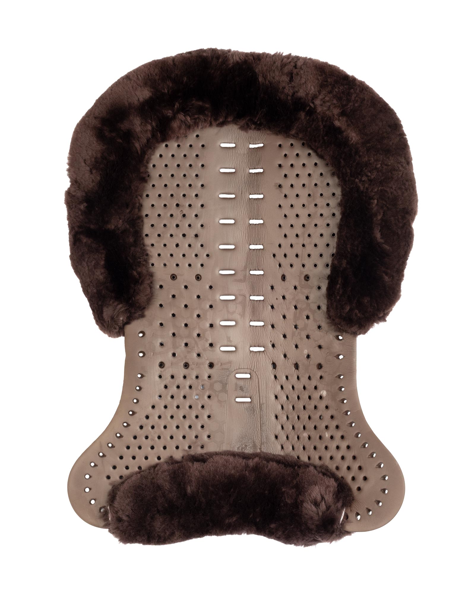 Acavallo® Piuma Aero Balance gel pad in EVA and cut-out sheepskin. Practical, lightweight, and functional.
