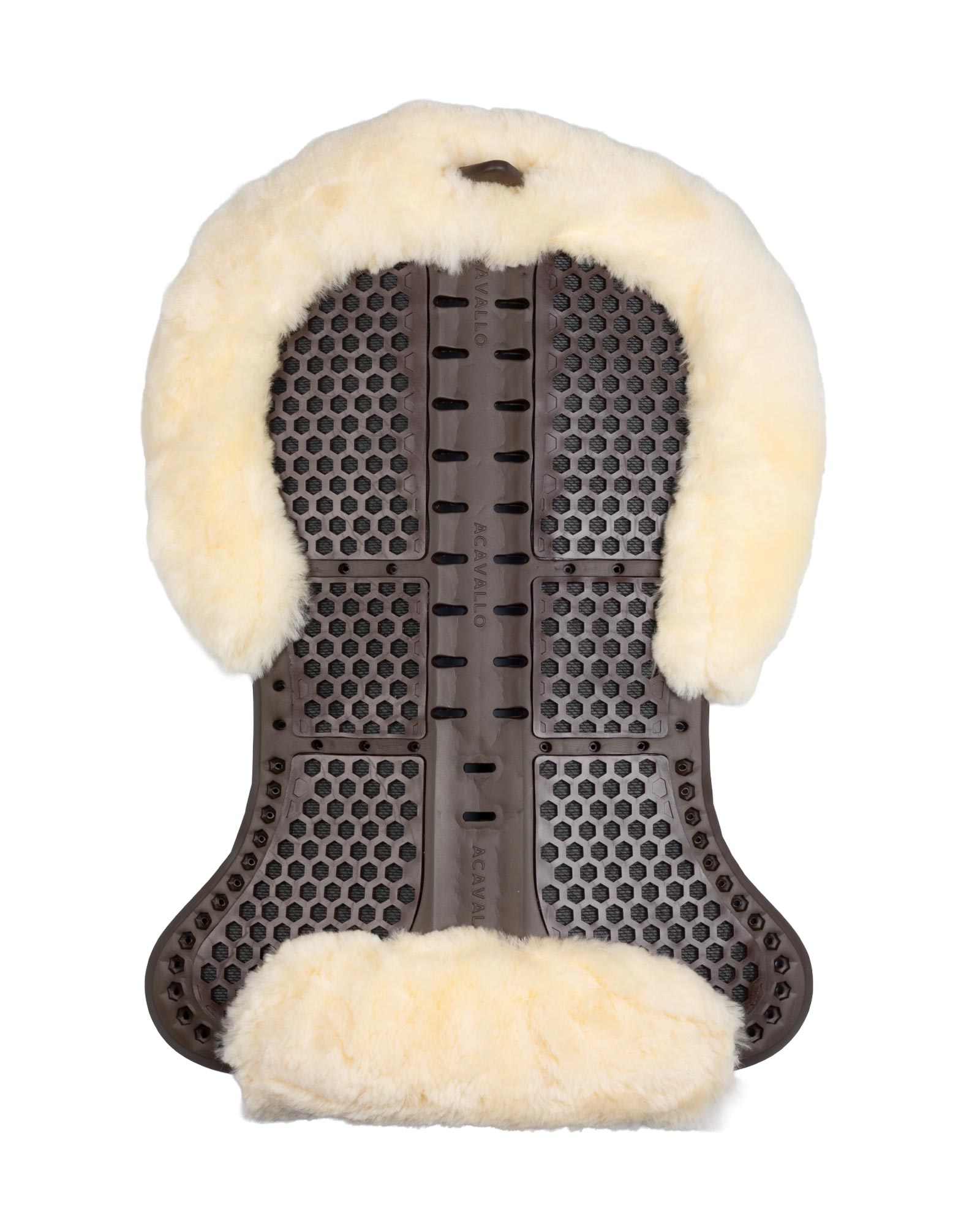 Acavallo® Piuma Aero Balance gel pad in EVA and cut-out sheepskin. Practical, lightweight, and functional.