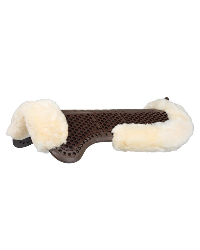 Acavallo® Piuma Aero Balance gel pad in EVA and cut-out sheepskin. Practical, lightweight, and functional.