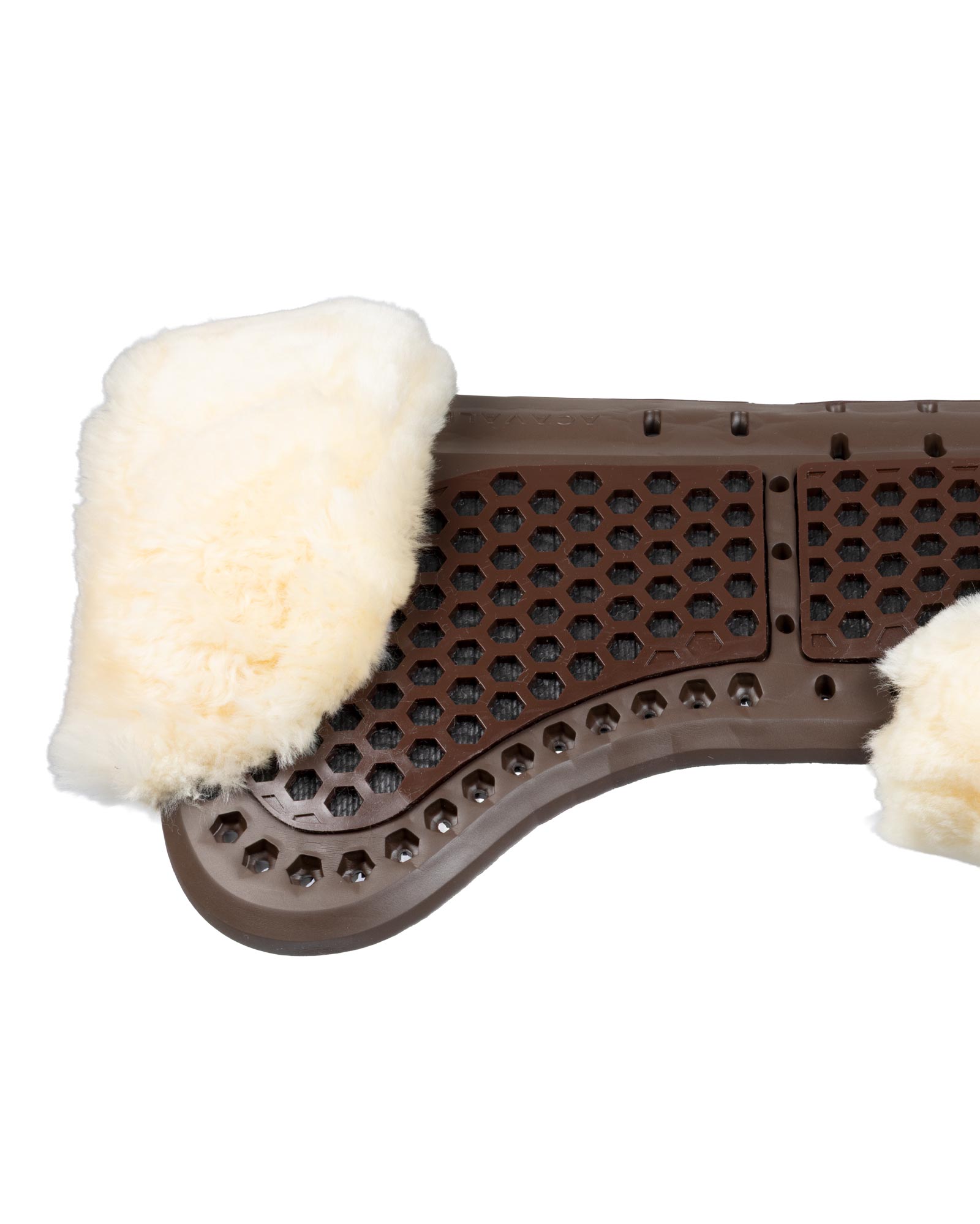 Acavallo® Piuma Aero Balance gel pad in EVA and cut-out sheepskin. Practical, lightweight, and functional.