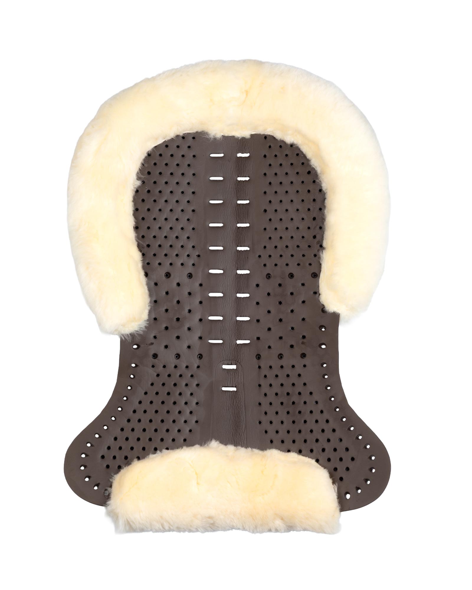 Acavallo® Piuma Aero Balance gel pad in EVA and cut-out sheepskin. Practical, lightweight, and functional.