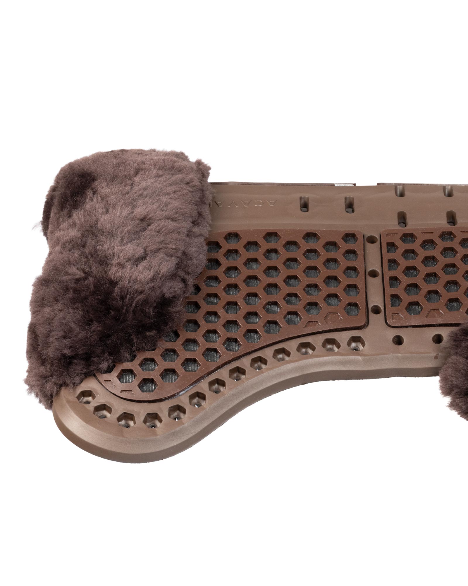 Acavallo® Piuma Aero Balance gel pad in EVA and cut-out sheepskin. Practical, lightweight, and functional.