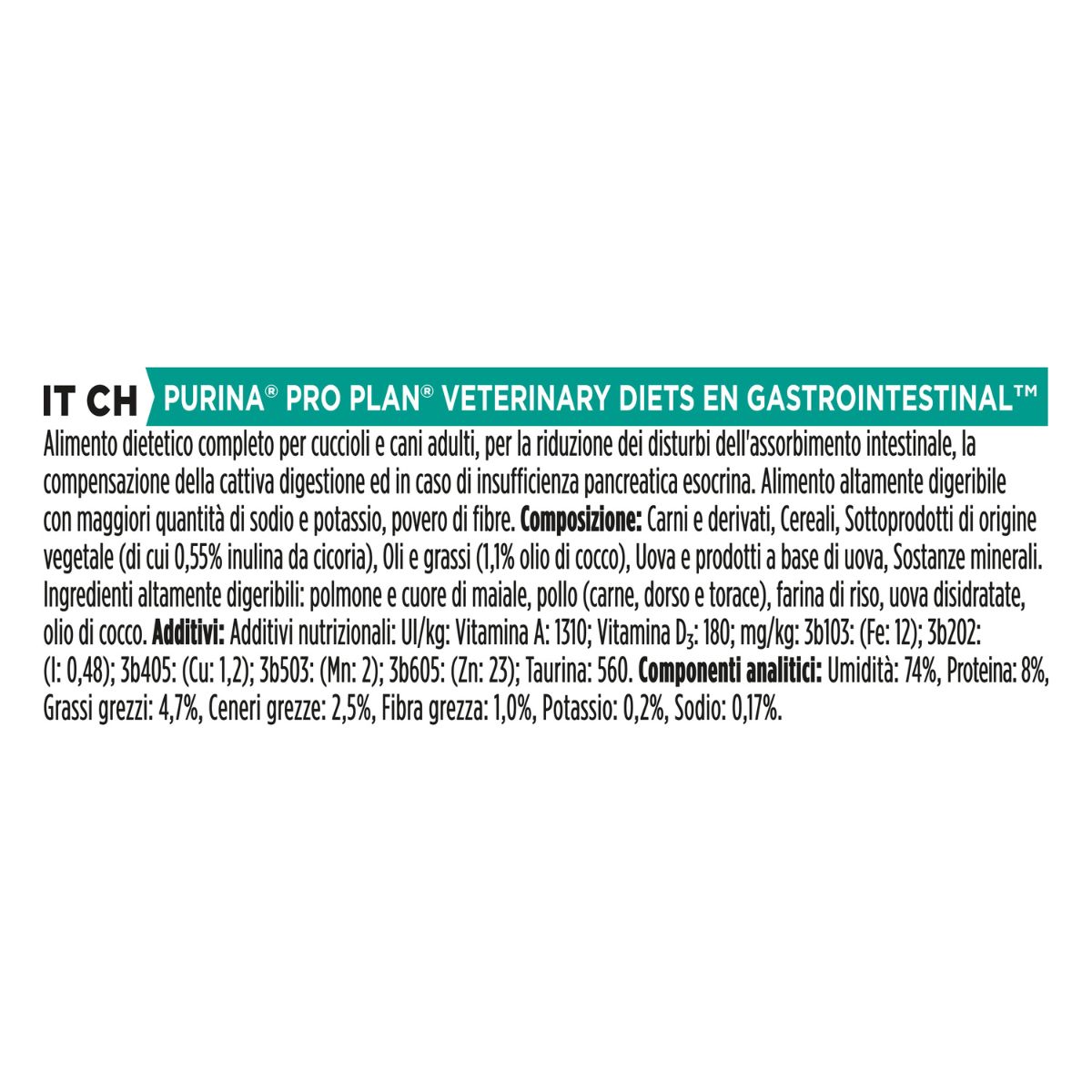PRO PLAN VETERINARY DIETS EN - GASTROINTESTINAL
