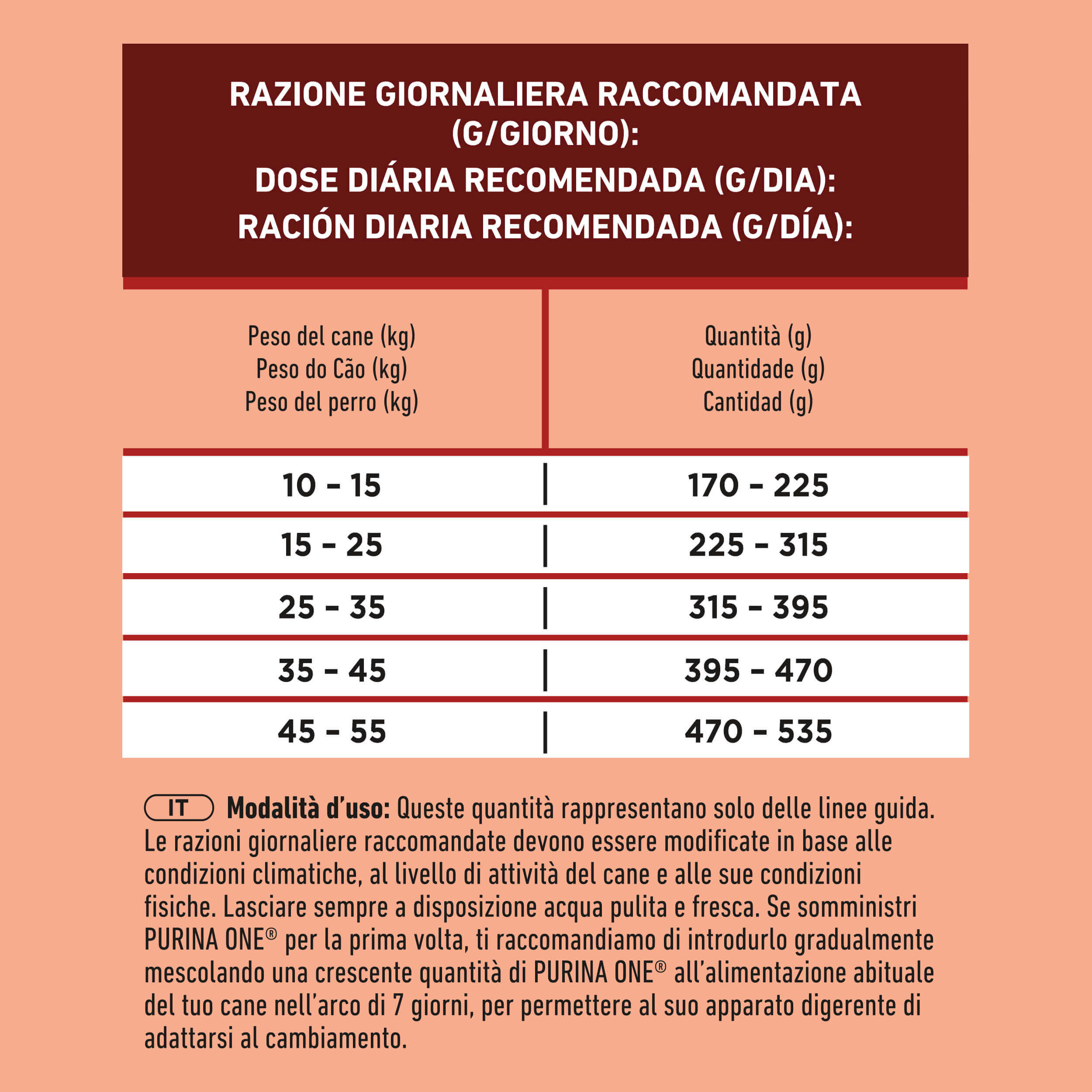 PURINA ONE® Medium / Maxi > 10kg Delicate, Ricco in Salmone e Riso