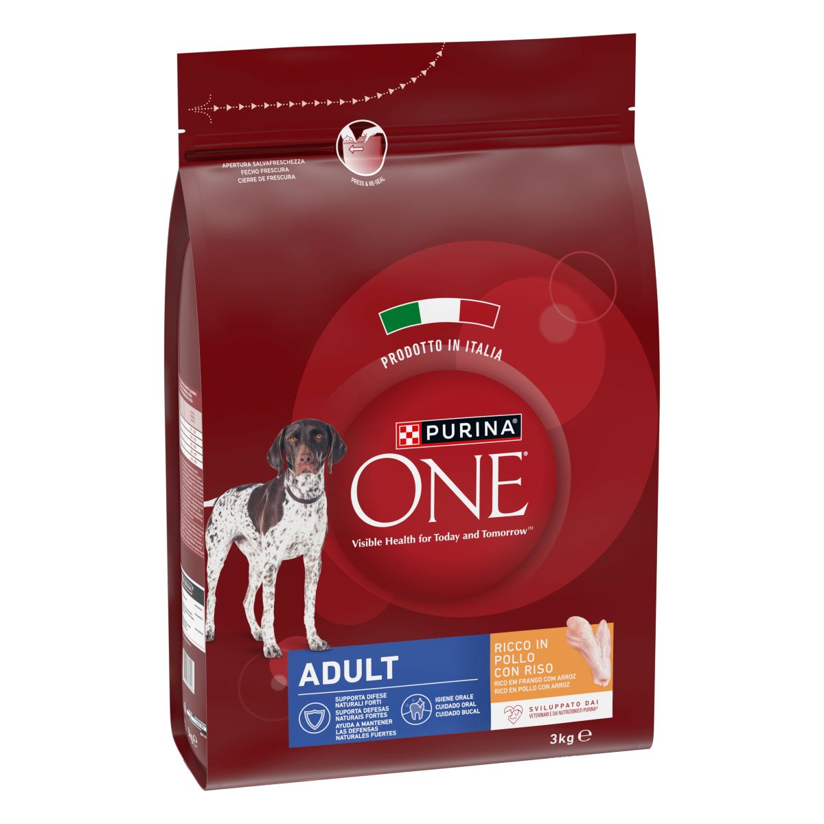 PURINA ONE® Dog Adult Ricco in&nbsp;Pollo con Riso