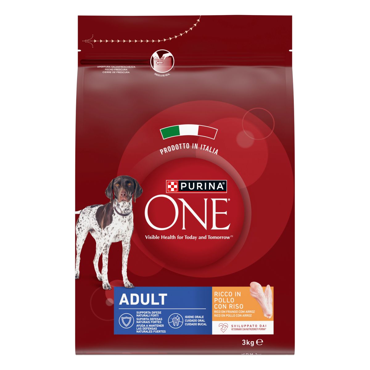 PURINA ONE® Dog Adult Ricco in&nbsp;Pollo con Riso