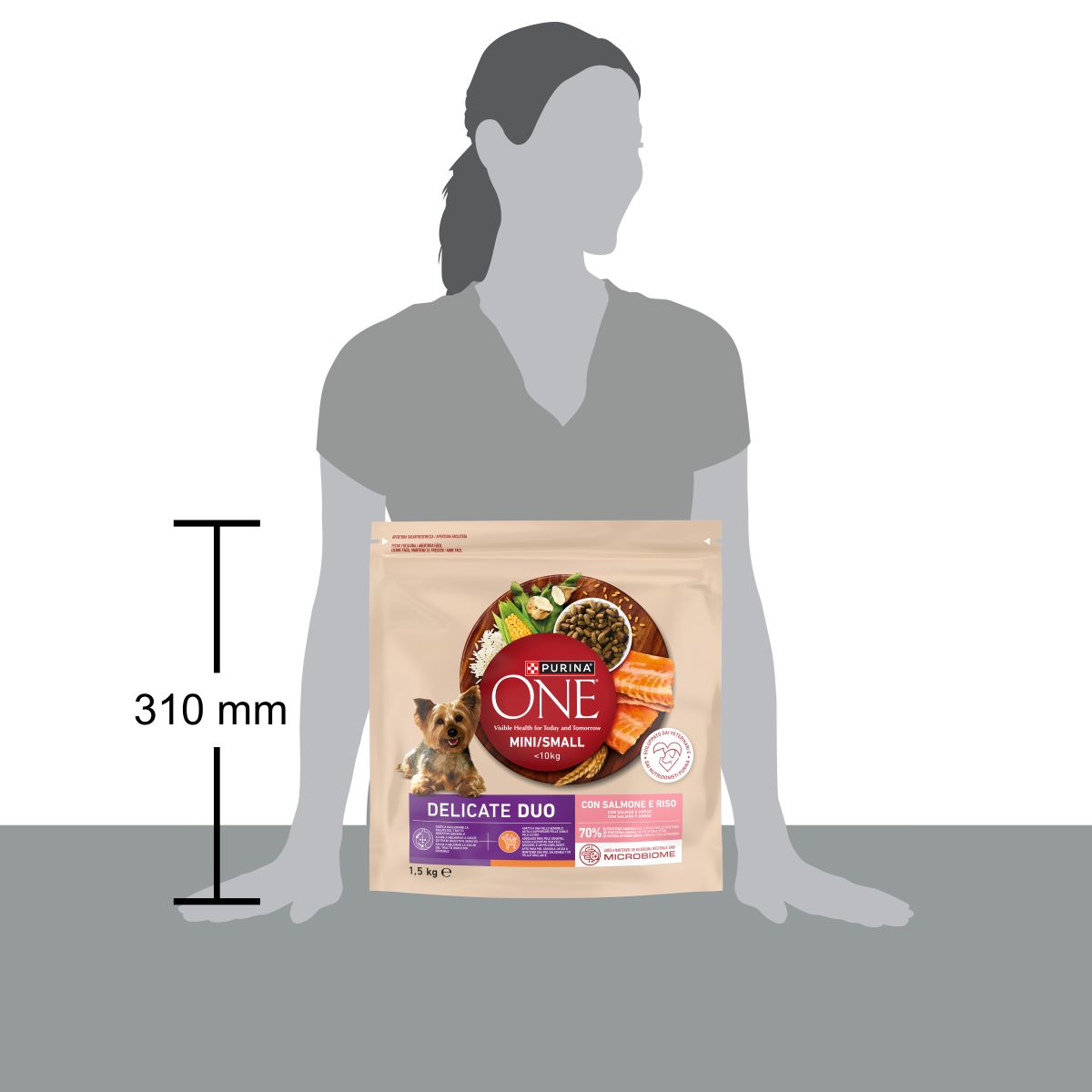 Purina ONE MINI Delicate Duo 1,5Kg Salmone e Riso
