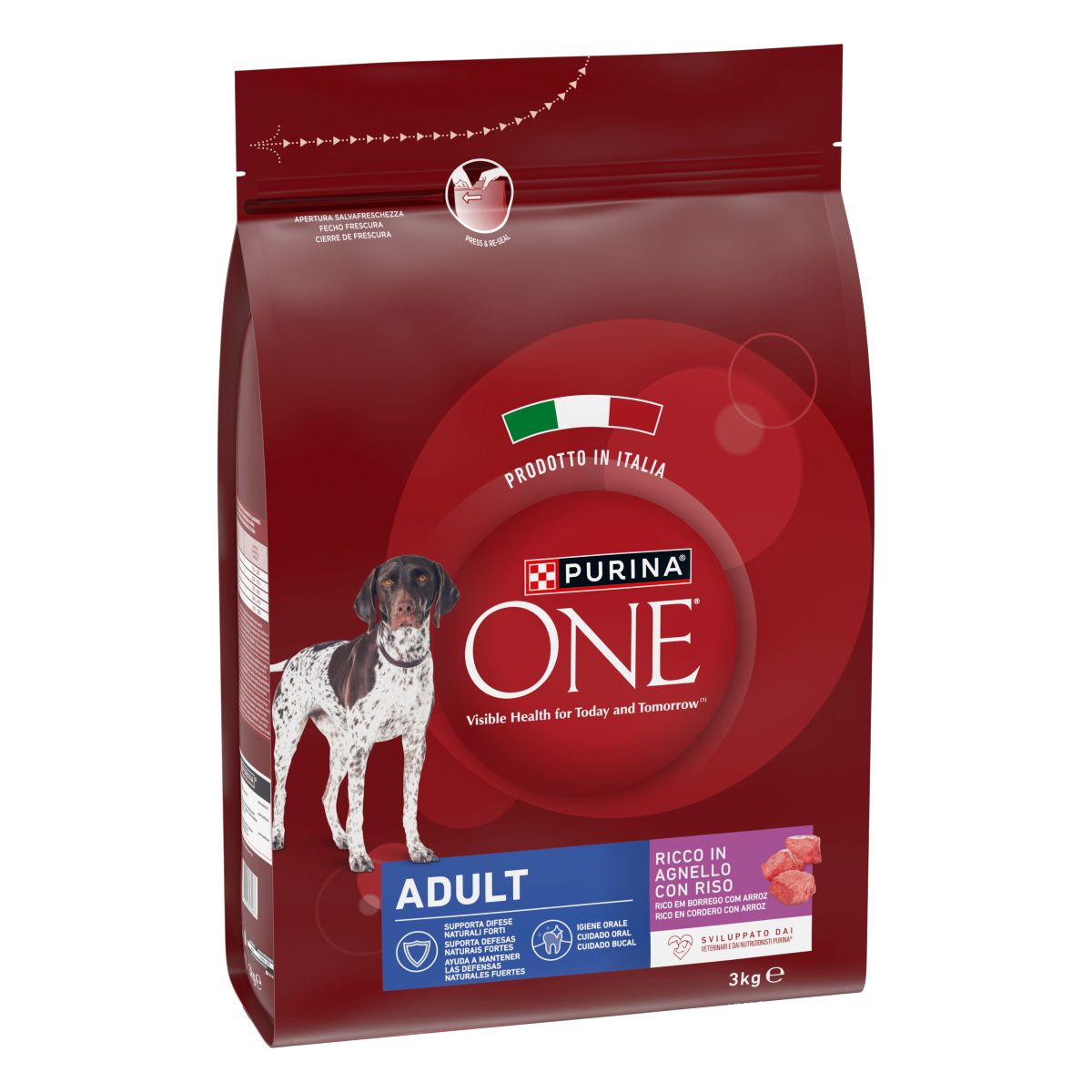 PURINA ONE® Dog Adult Ricco in Agnello con Riso
