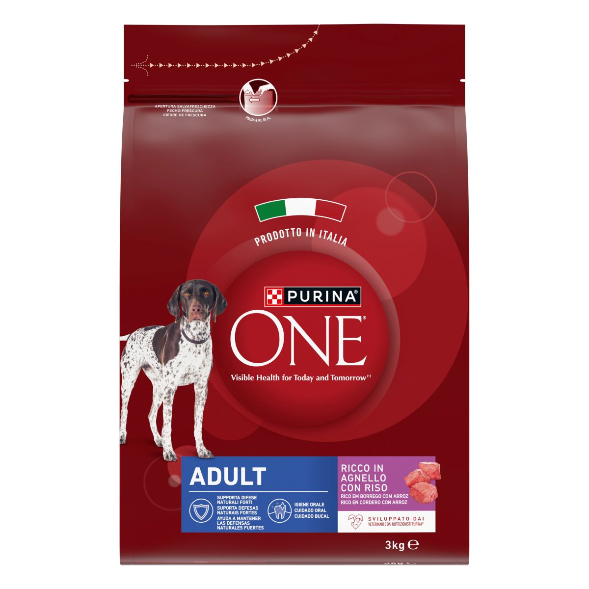 PURINA ONE® Dog Adult Ricco in Agnello con Riso