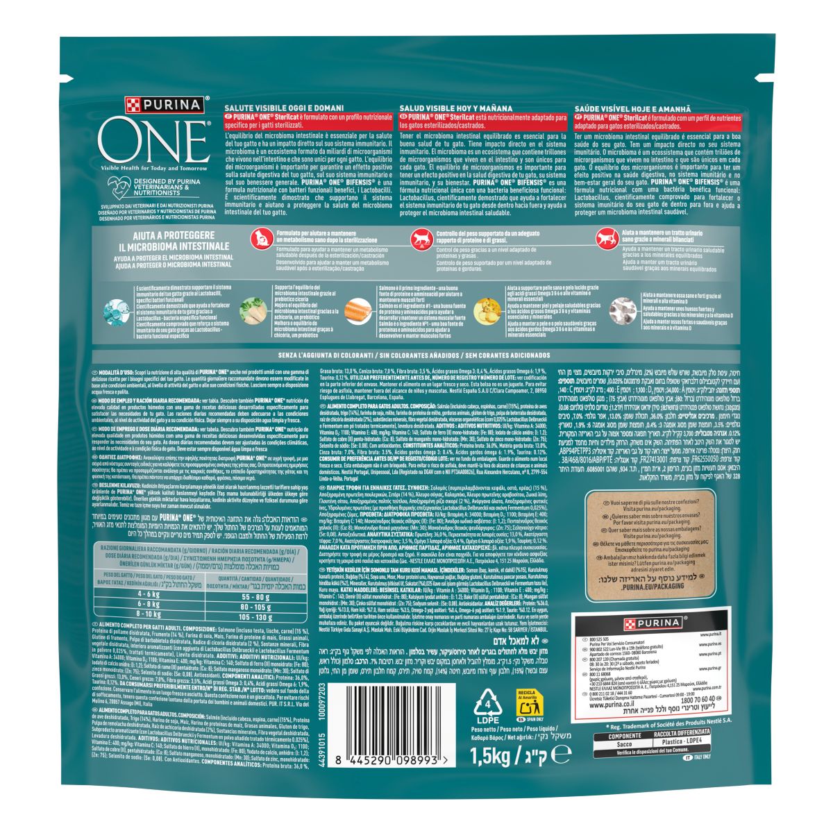 PURINA ONE® Sterilcat, Ricco in&nbsp;Salmone