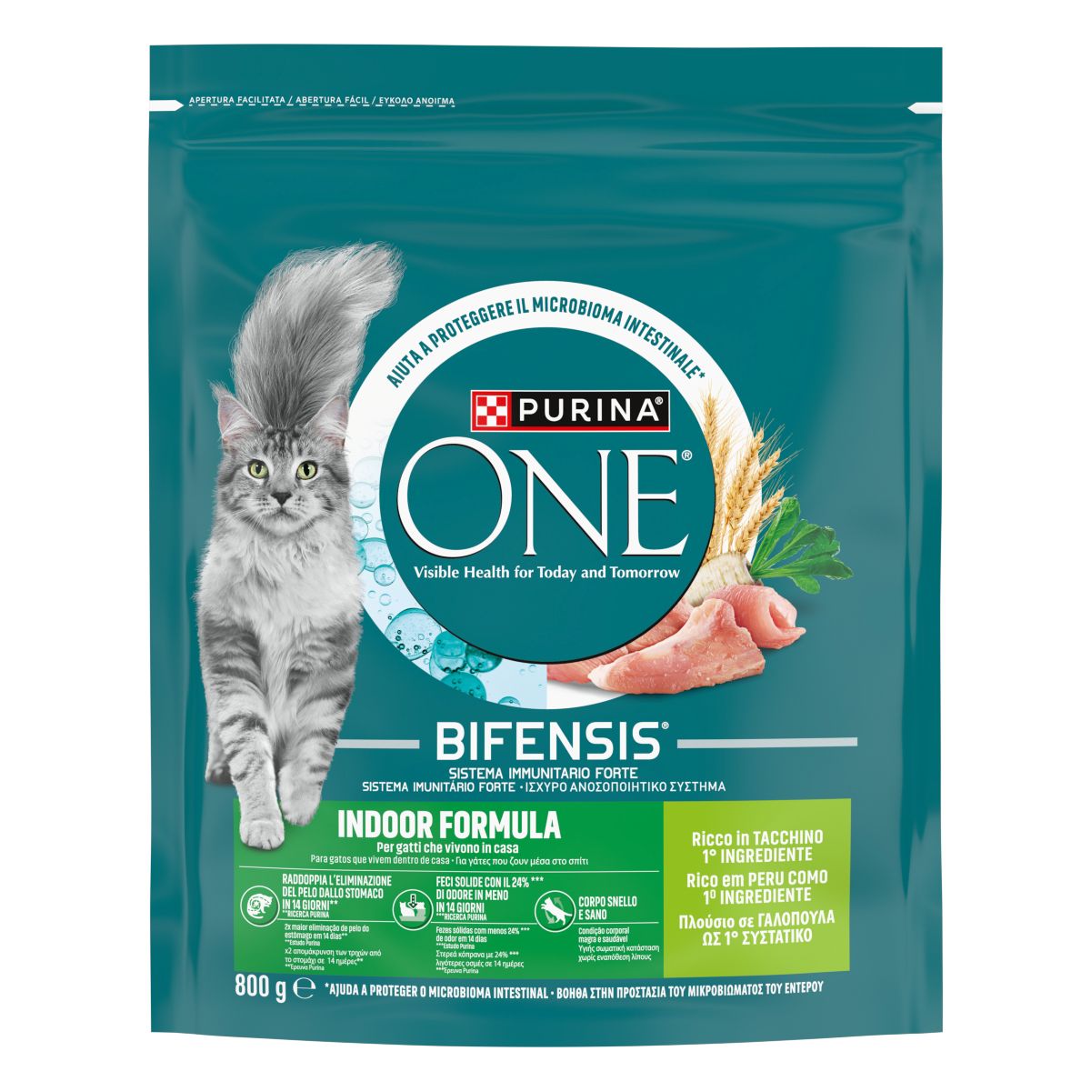 PURINA ONE® Indoor Formula, Ricco in Tacchino