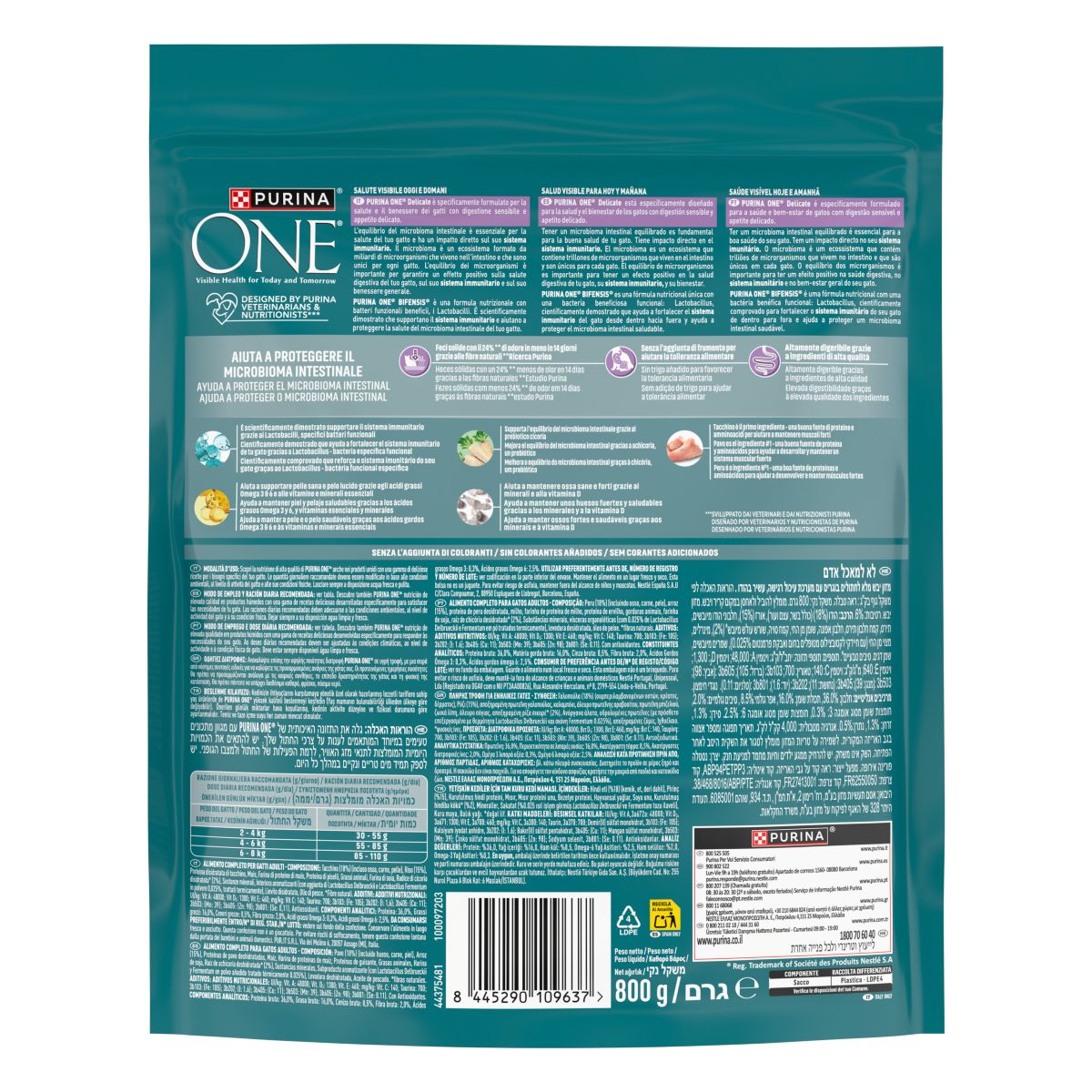PURINA ONE® Delicate, Ricco in Tacchino selezionato