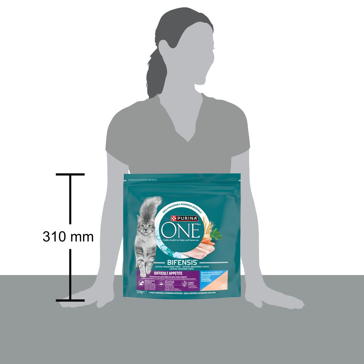 PURINA ONE®&nbsp;Appetito Difficile, Ricco in Merluzzo e Trota