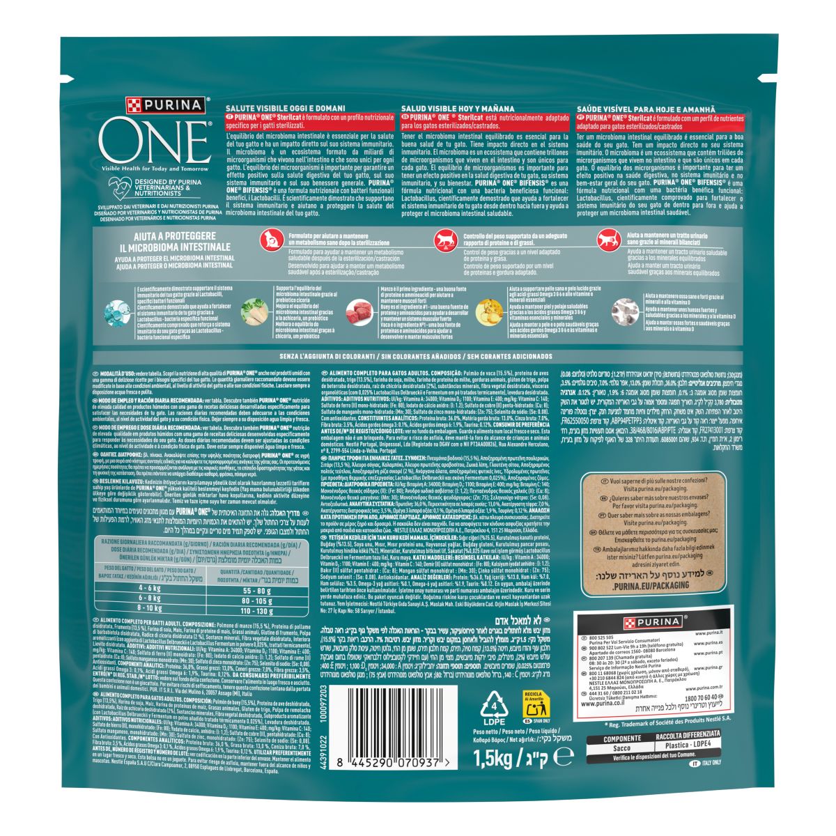 PURINA ONE® Sterilcat, Ricco in Manzo