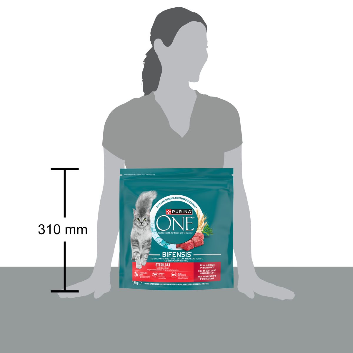 PURINA ONE® Sterilcat, Ricco in Manzo