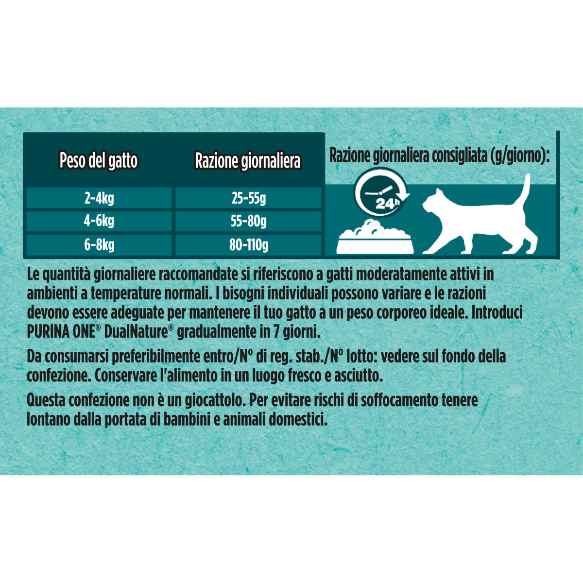 PURINA ONE DUALNATURE Crocchette Gatto Steril Ricco in Manzo e con Spirulina Naturale
