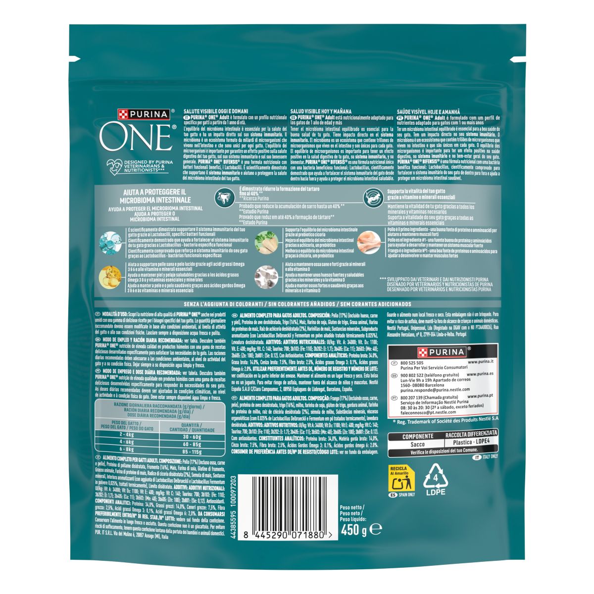 PURINA ONE® Adult, Ricco in Pollo