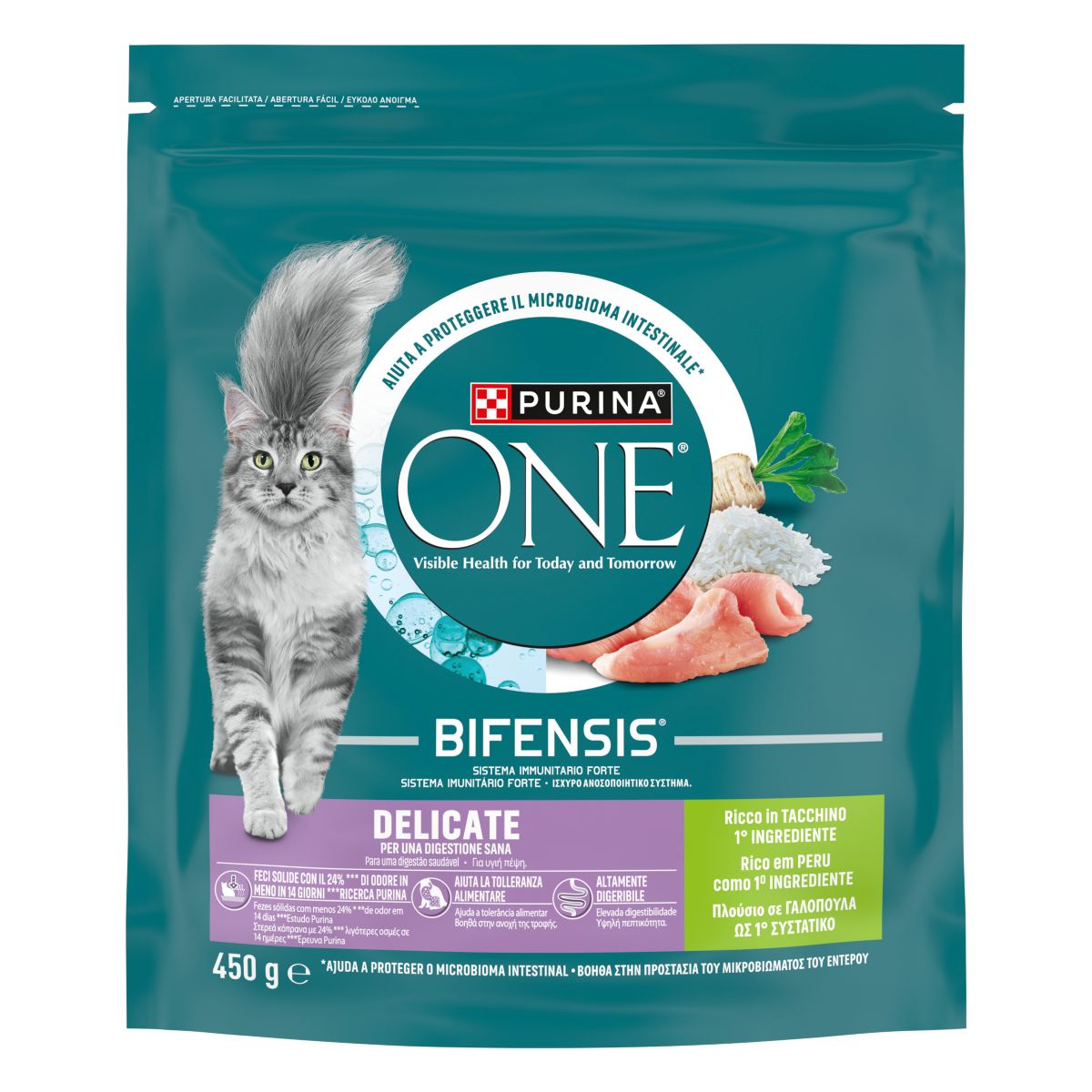 PURINA ONE® Delicate, Ricco in Tacchino selezionato
