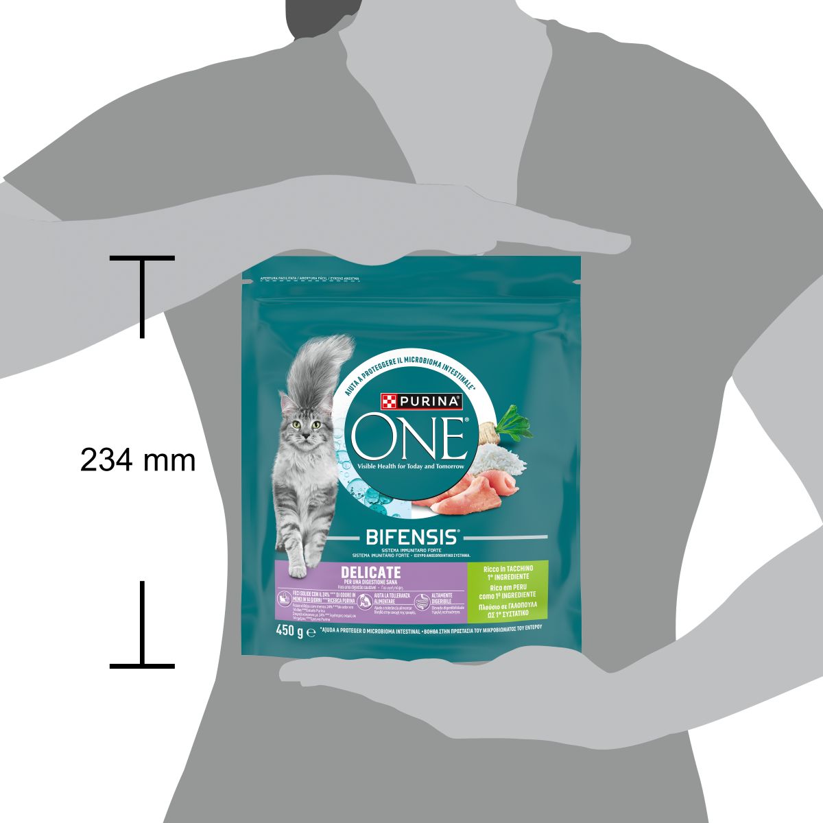 PURINA ONE® Delicate, Ricco in Tacchino selezionato