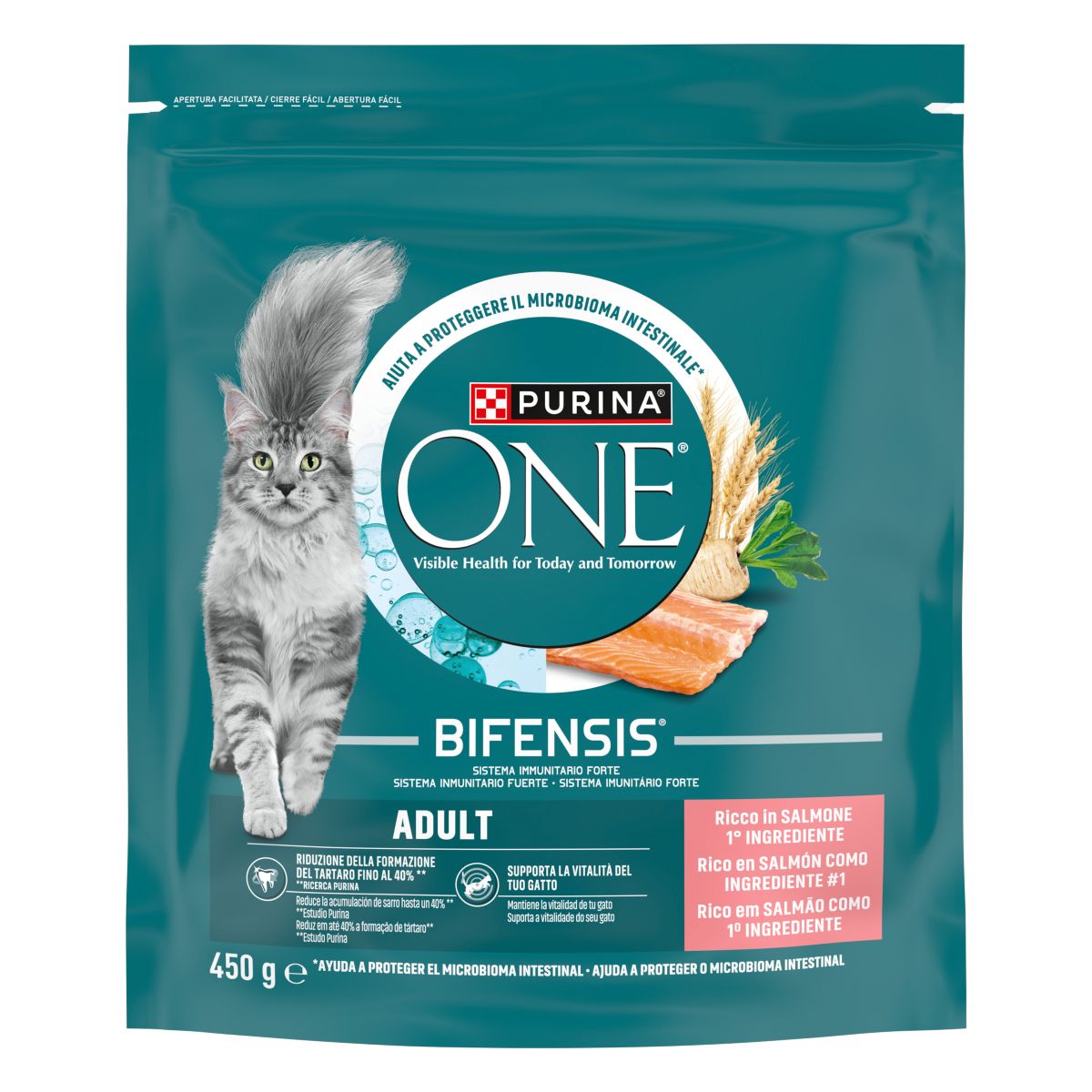 PURINA ONE® Adult, Ricco in Salmone