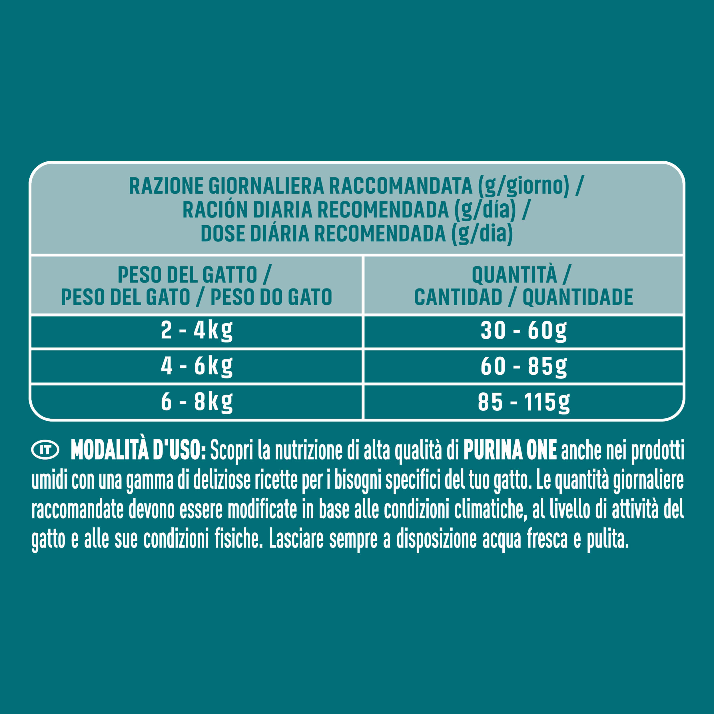 PURINA ONE® Adult, Ricco in Salmone