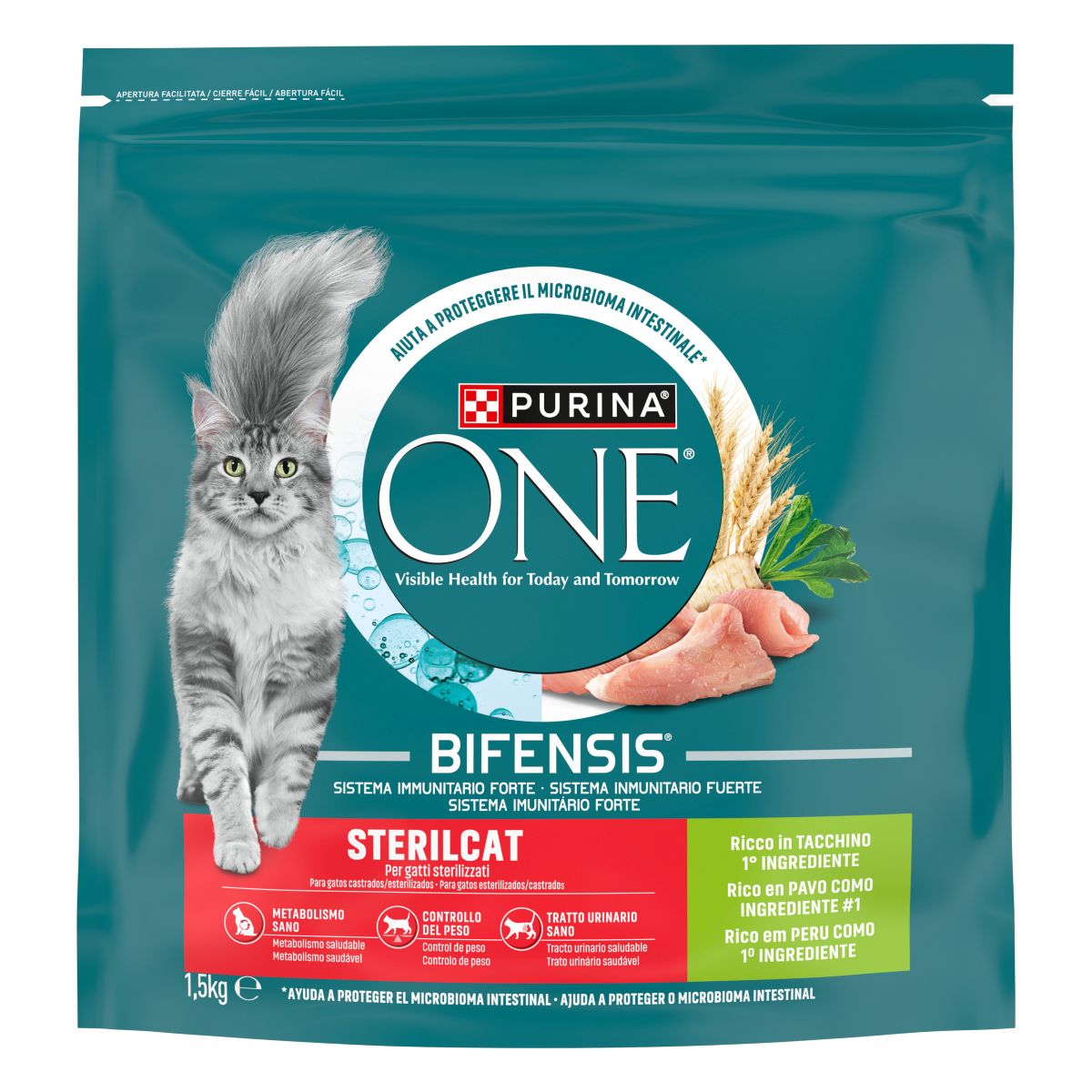 PURINA ONE® Sterilcat, Ricco in Tacchino