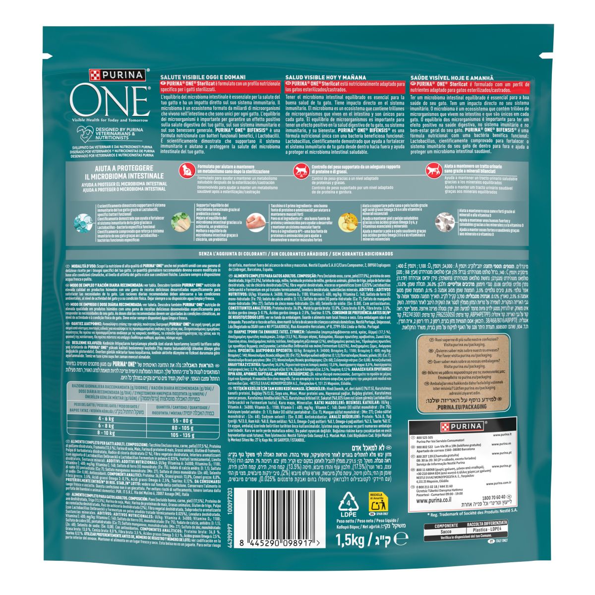 PURINA ONE® Sterilcat, Ricco in&nbsp;Tacchino