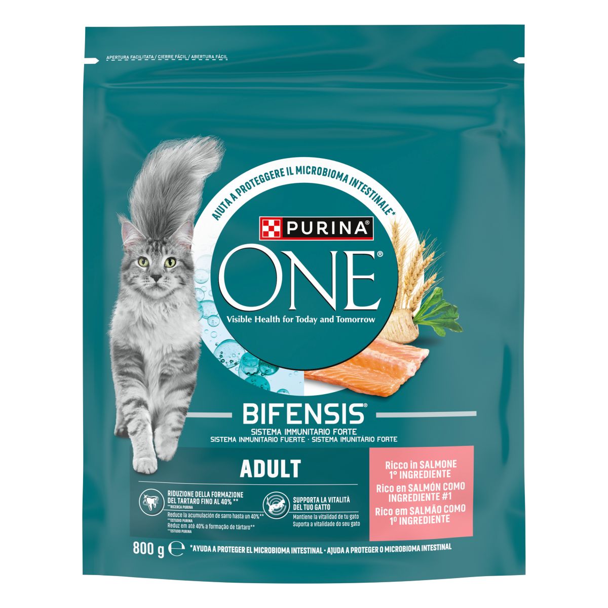 PURINA ONE® Adult, Ricco in Salmone