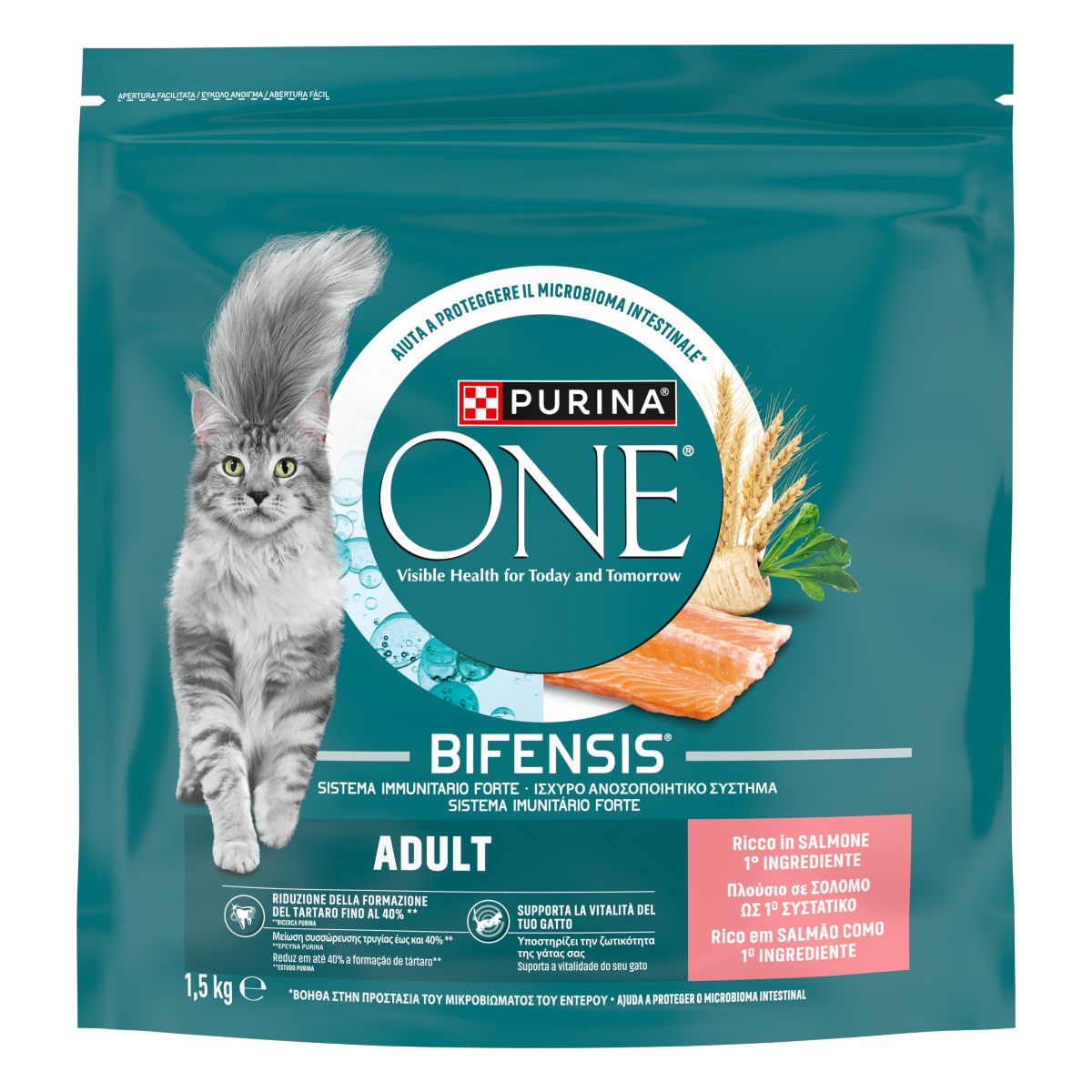 PURINA ONE® Adult, Ricco in Salmone