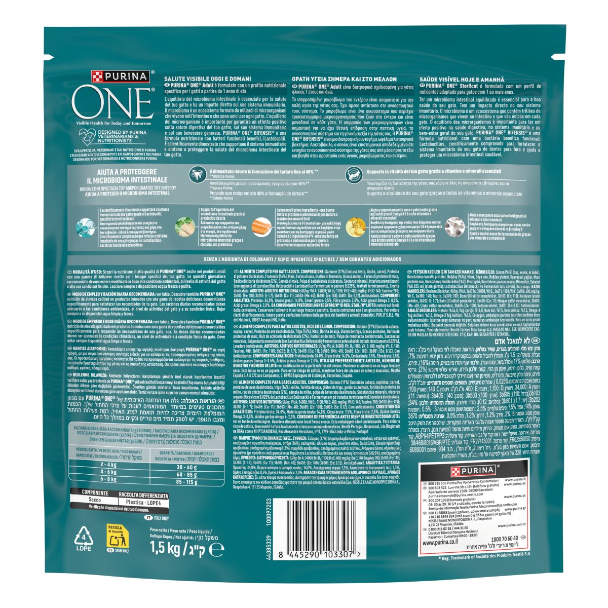 PURINA ONE® Adult, Ricco in Salmone