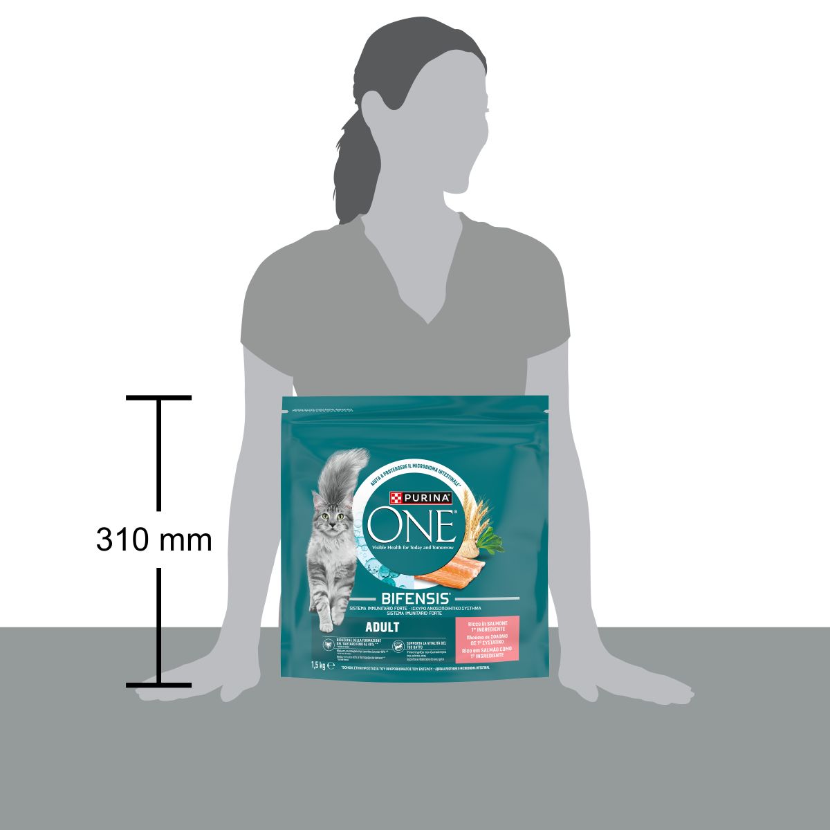 PURINA ONE® Adult, Ricco in Salmone