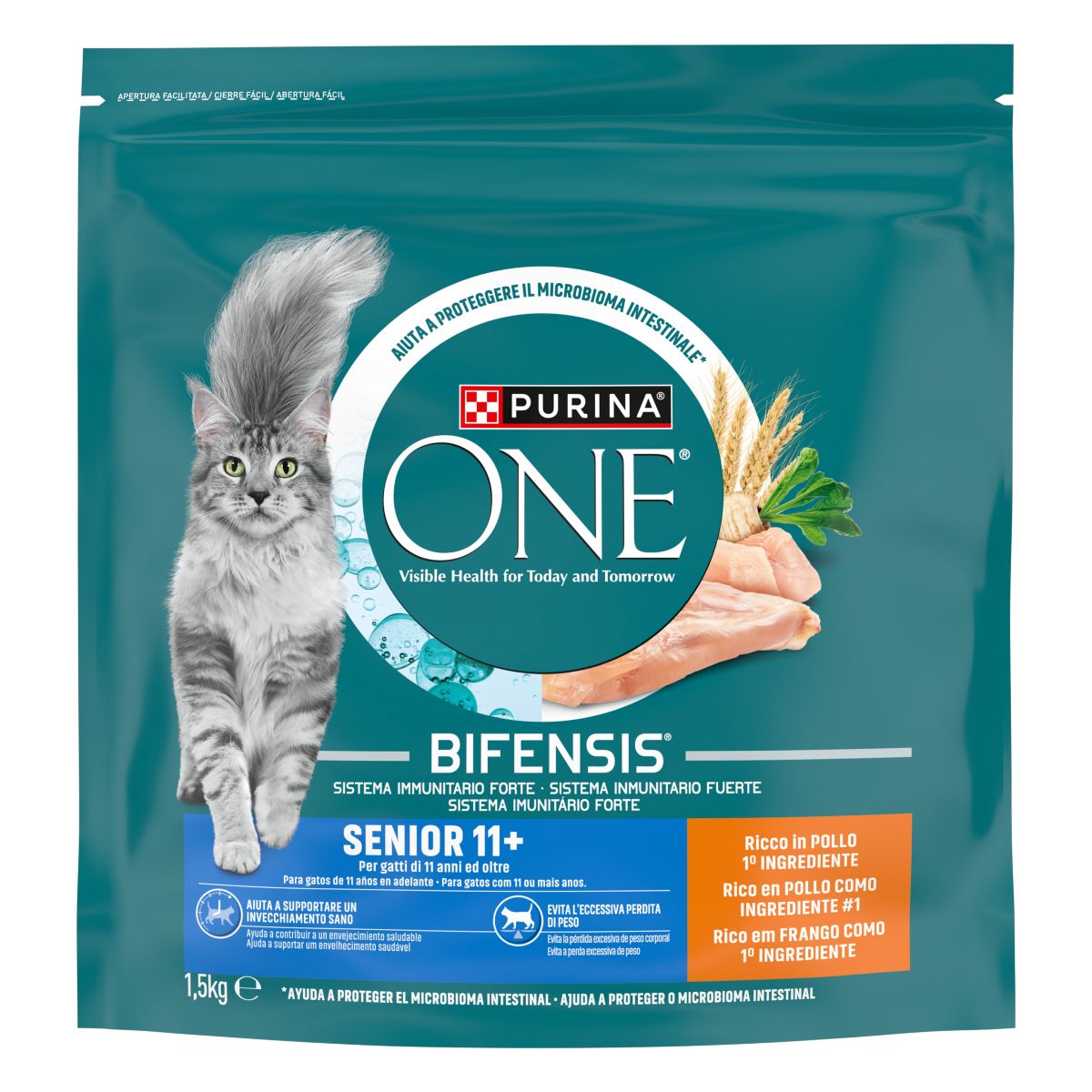 PURINA ONE® Senior 11+, Ricco in Pollo