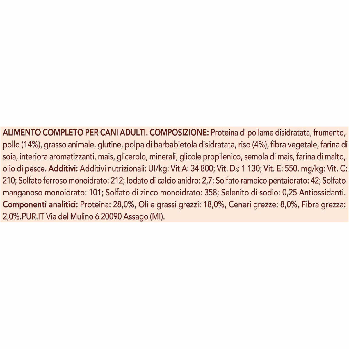 PURINA ONE® MINI/SMALL < 10kg Active Ricco in Pollo Con Riso