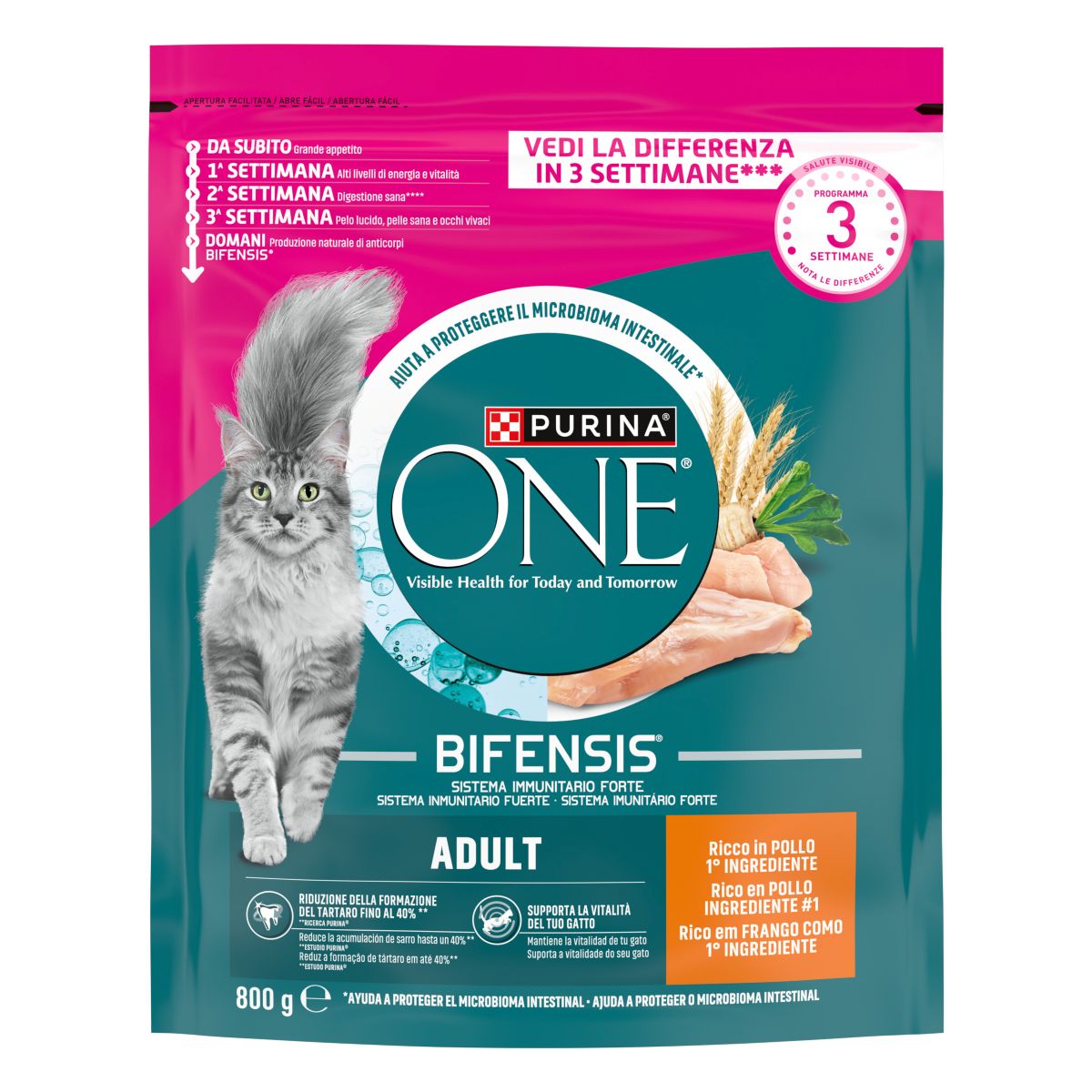 PURINA ONE® Adult, Ricco in Pollo