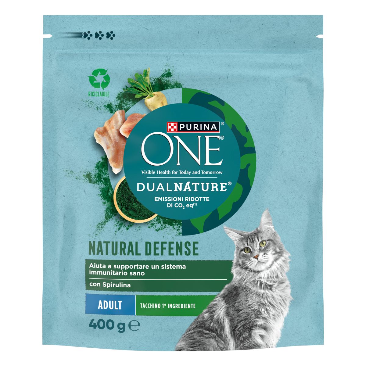 PURINA ONE® DualNature Adult 400g Tacchino