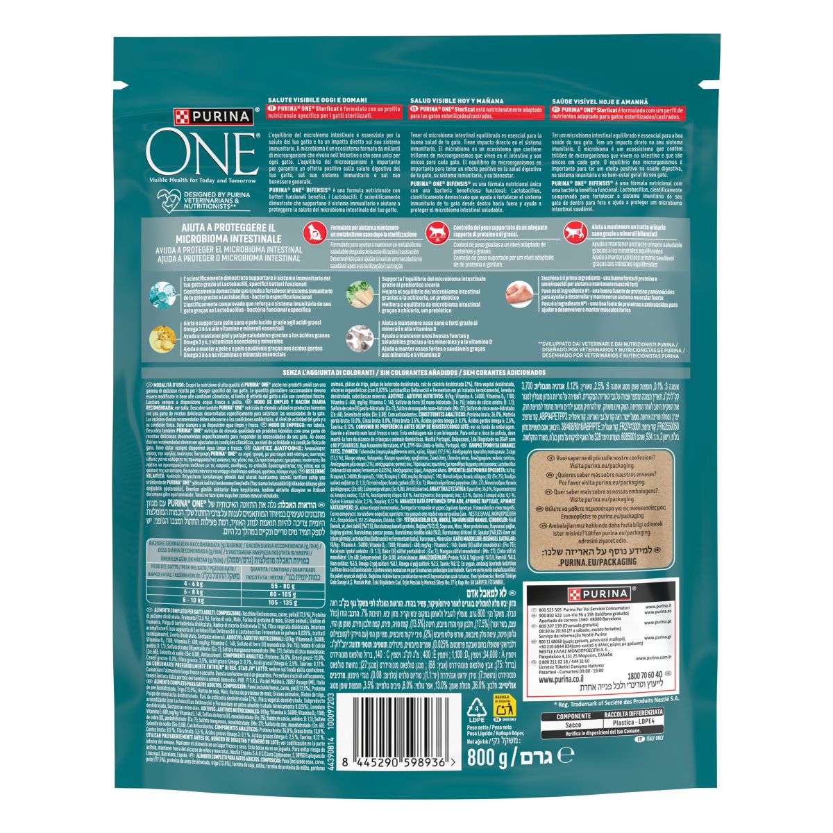 PURINA ONE® Sterilcat - Tacchino & Frumento 800g