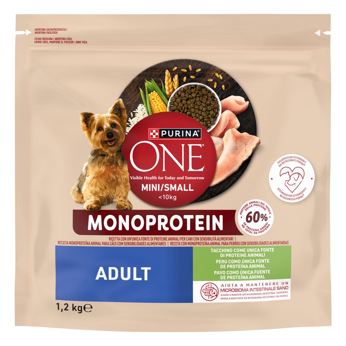 PURINA ONE® MINI Monoprotein Tacchino 1,2kg