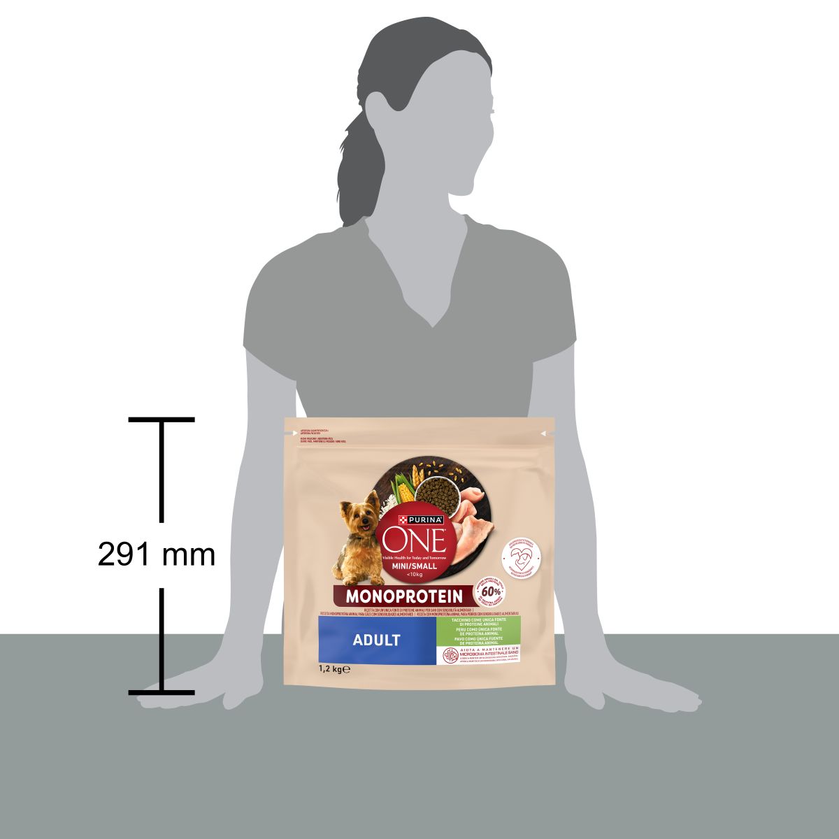 PURINA ONE® MINI Monoprotein Tacchino 1,2kg