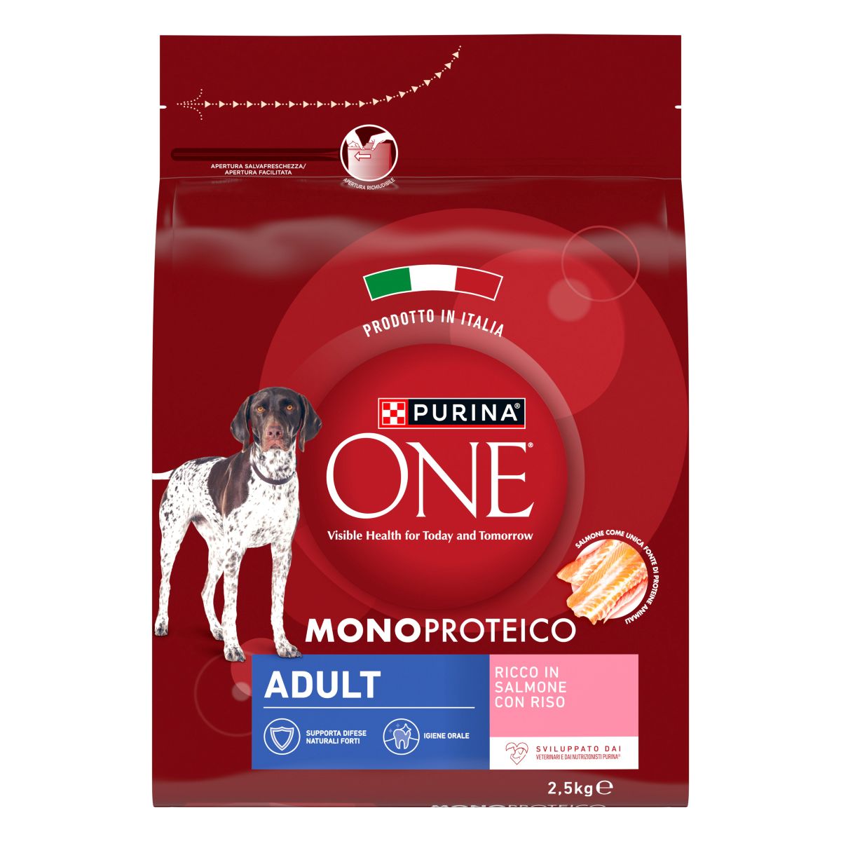 Purina ONE® Dog Adult Monoproteico Ricco in Salmone con Riso
