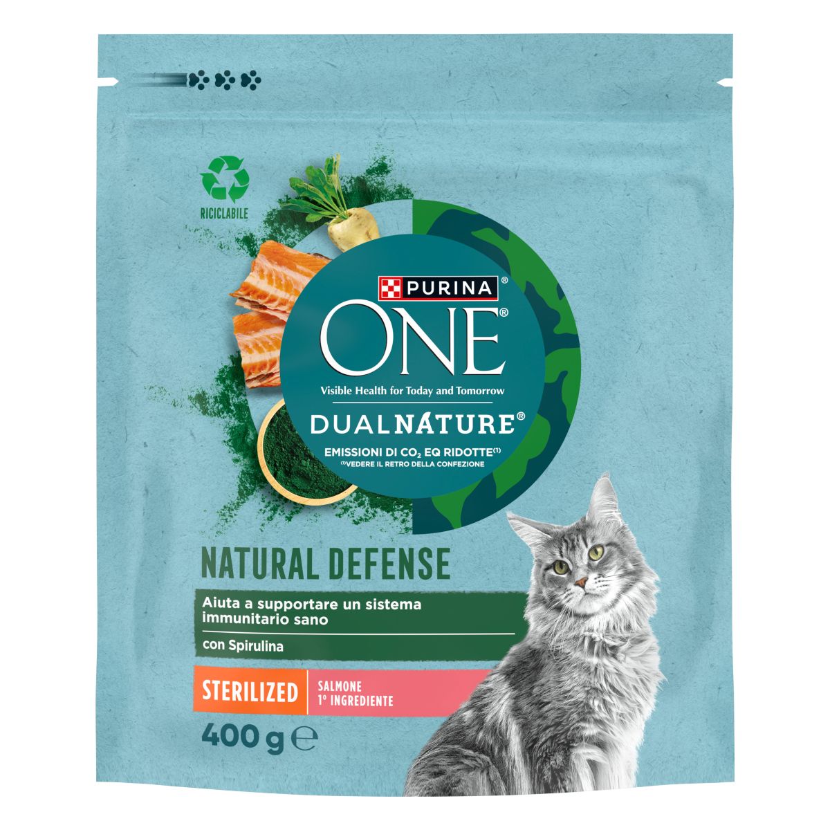 PURINA ONE® DualNature Sterilizzati Salmone 400g