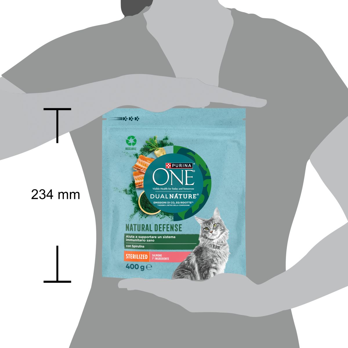 PURINA ONE® DualNature Sterilizzati Salmone 400g