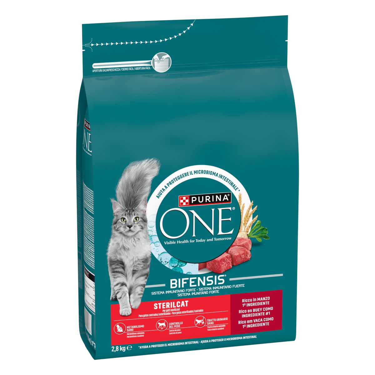 PURINA ONE® Sterilcat, Ricco in Manzo