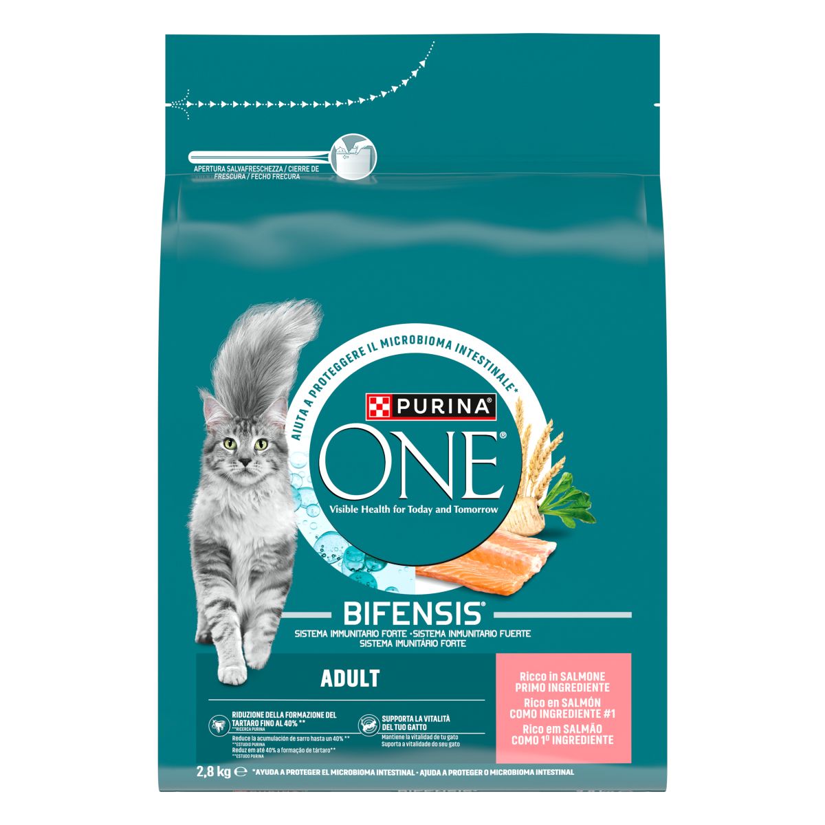 PURINA ONE® Adult, Ricco in Salmone