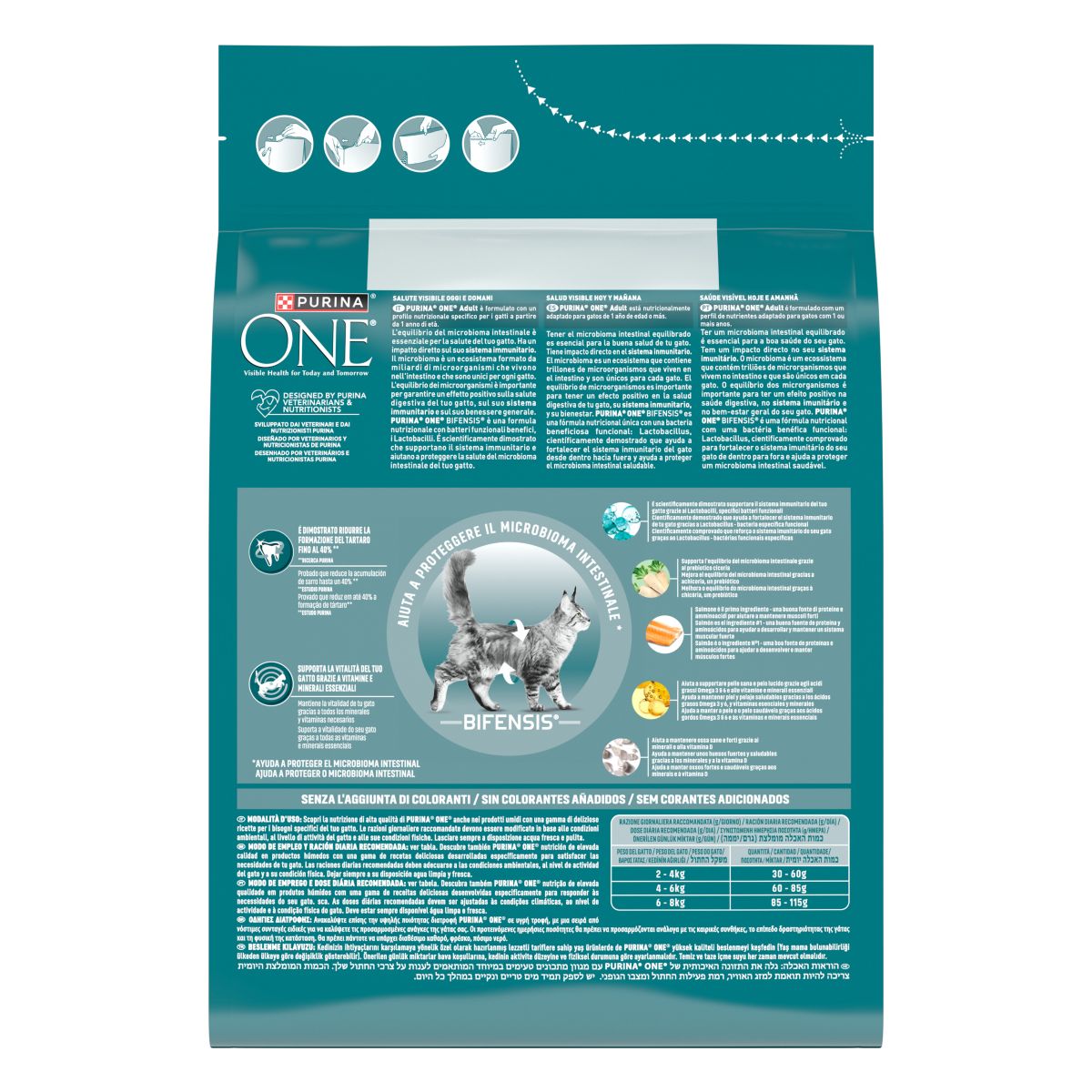PURINA ONE® Adult, Ricco in Salmone