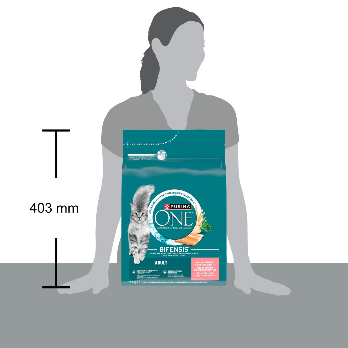PURINA ONE® Adult, Ricco in Salmone