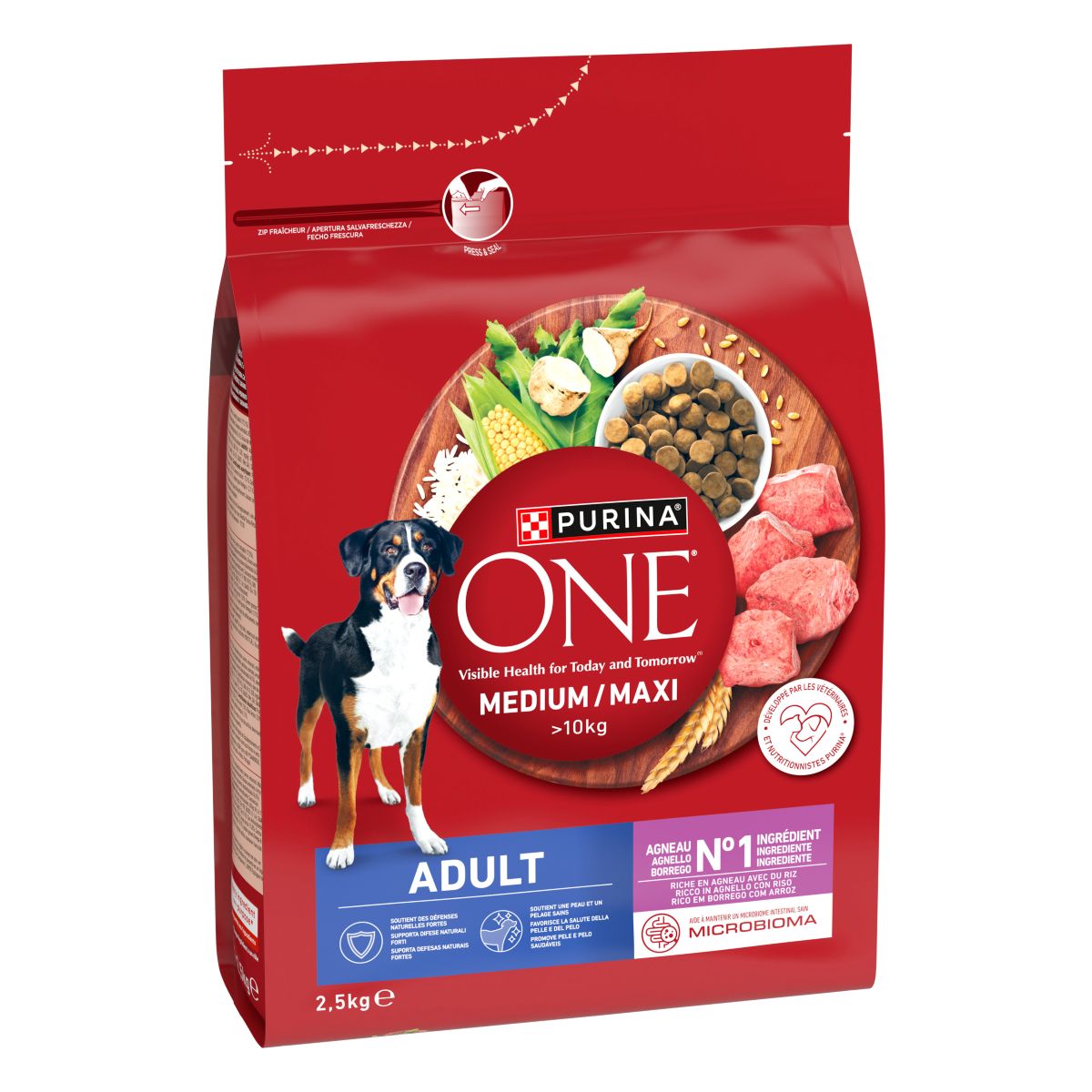 Purina ONE Medium / Maxi > 10kg Adult Ricco in Agnello con Riso
