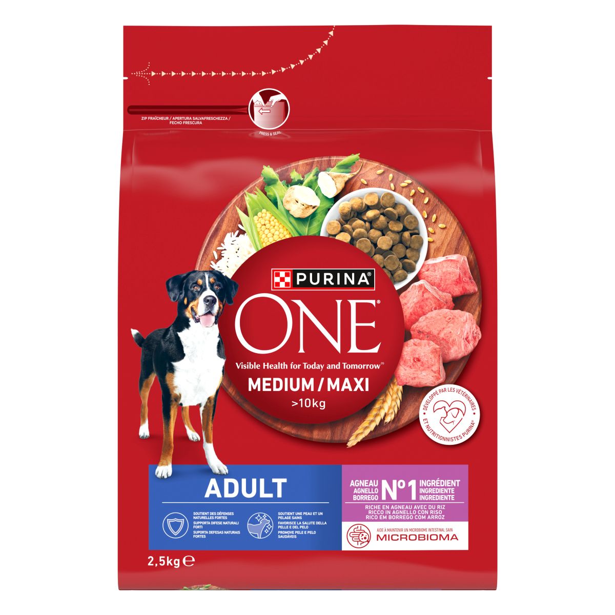 Purina ONE Medium / Maxi > 10kg Adult Ricco in Agnello con Riso