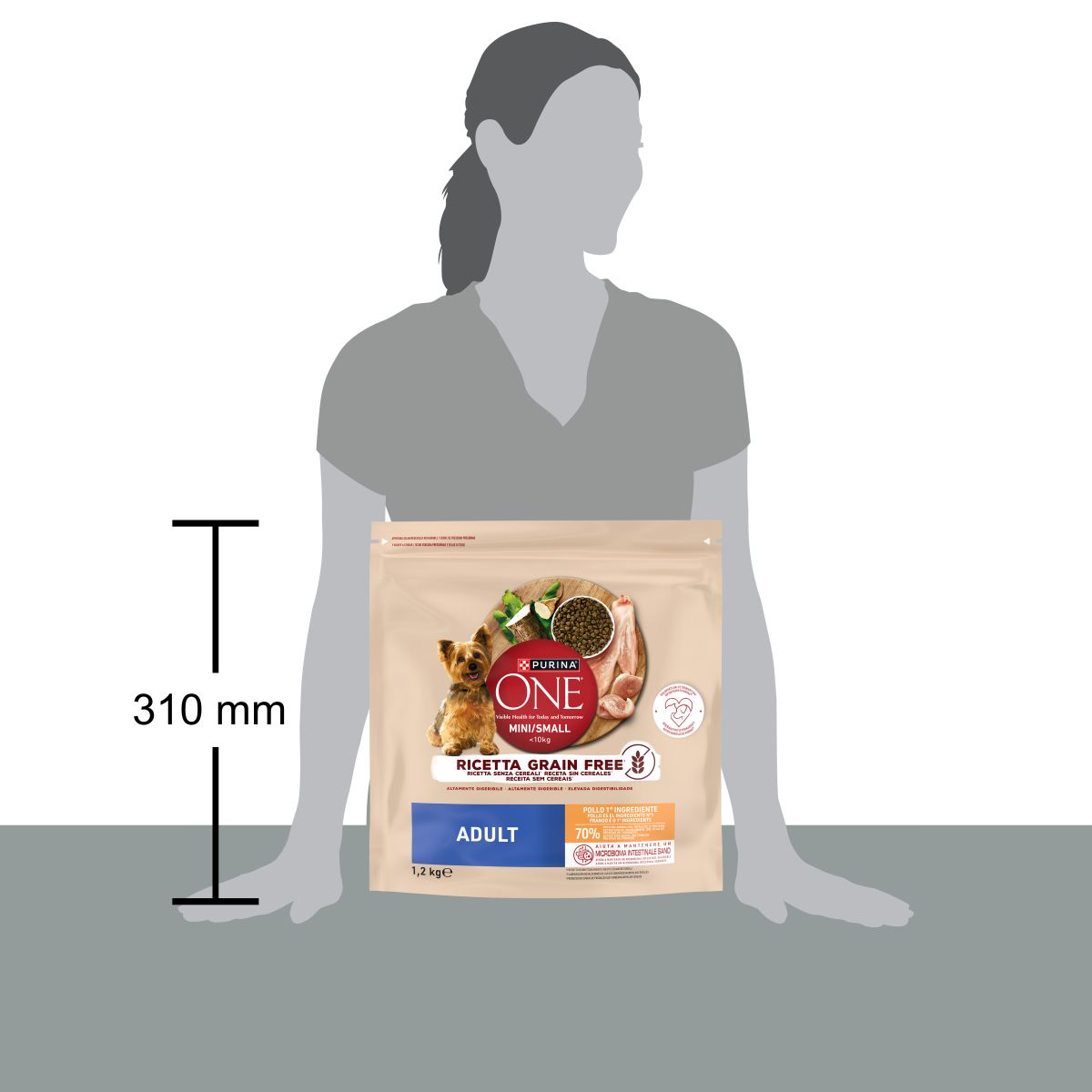 Purina ONE MINI Grain Free 1,2kg Pollo