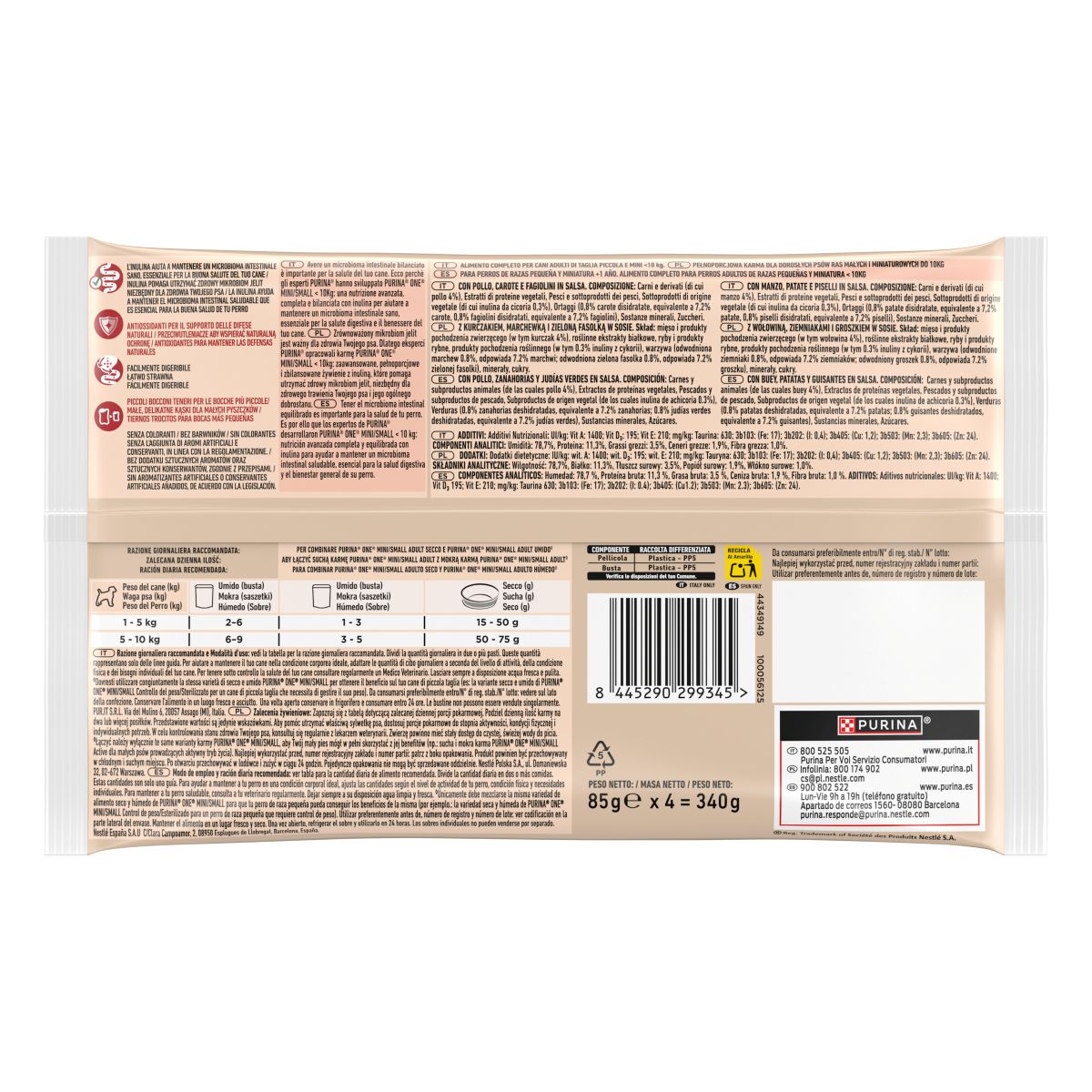 Purina ONE Delicate 4x85g Salmone in Salsa
