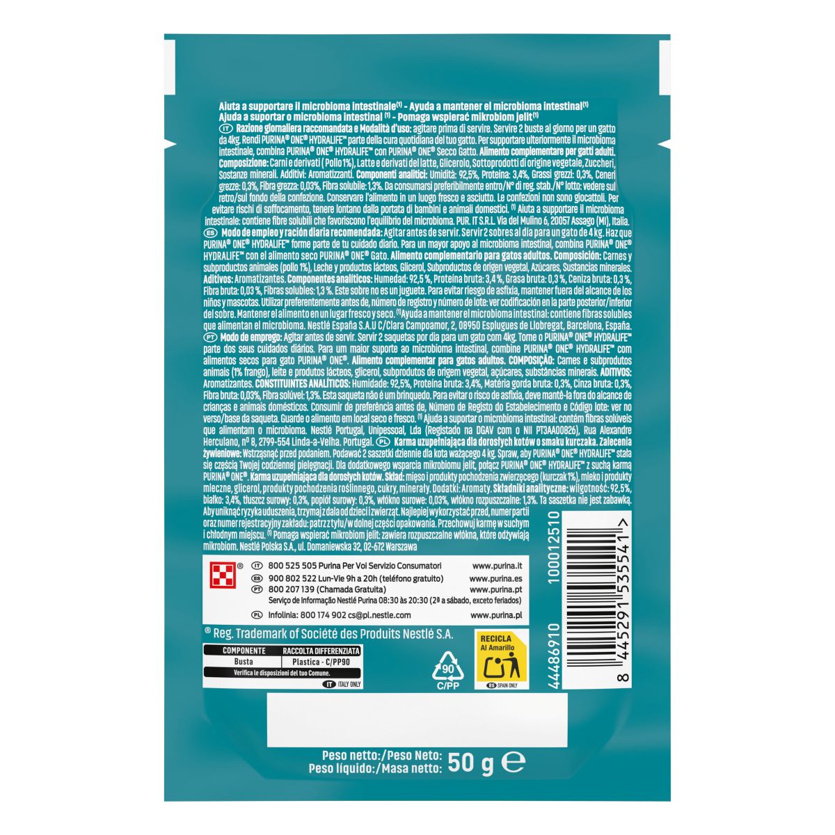 Purina ONE Hydralife 50g Pollo